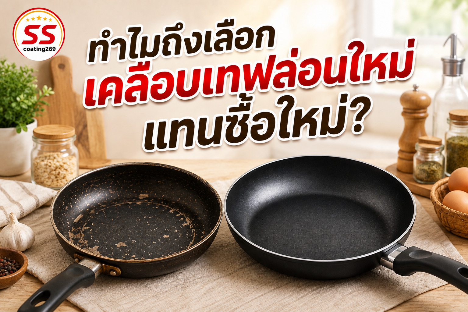 เคลือบเทฟล่อนใหม่