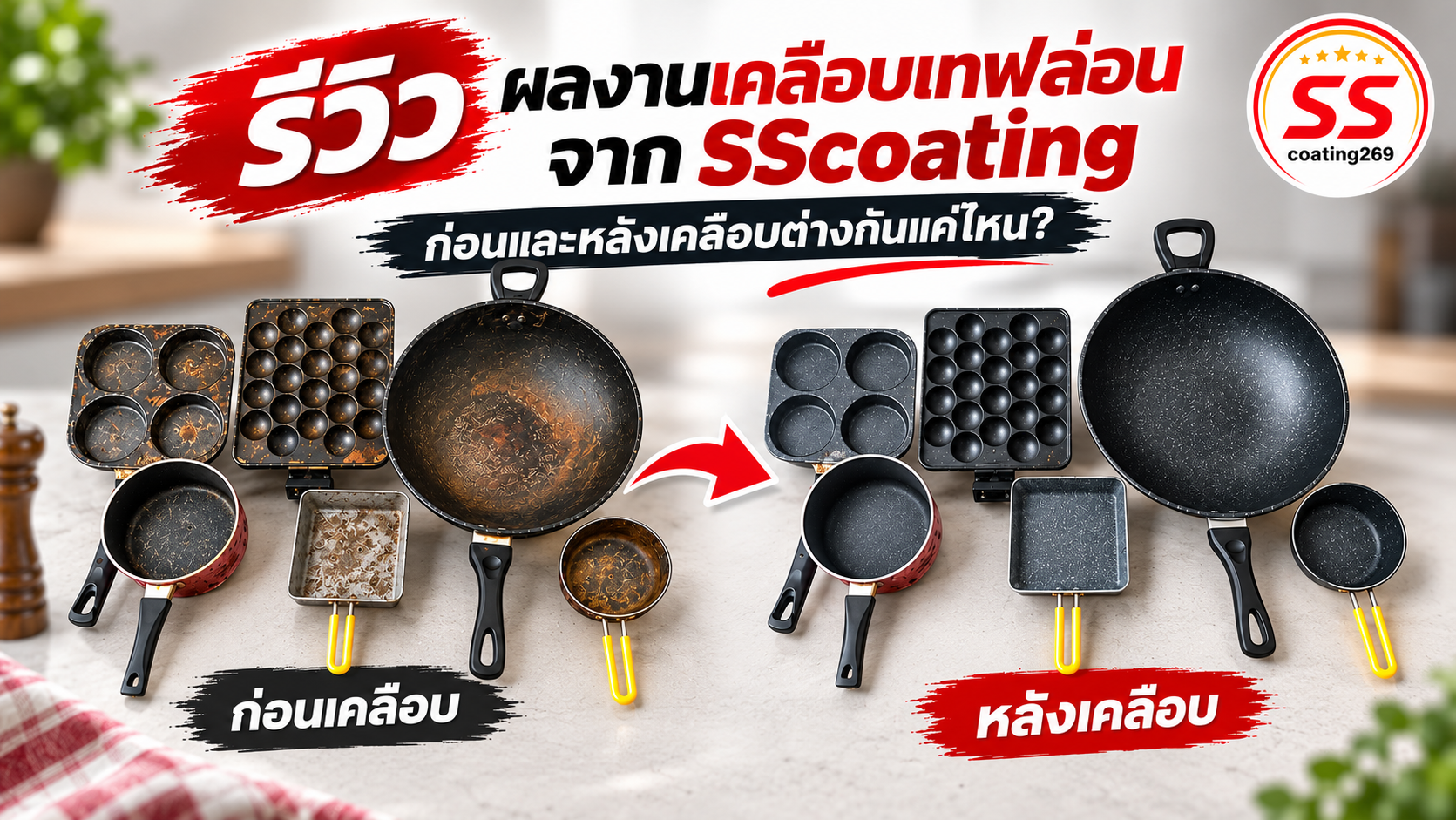 ผลงานเคลือบเทฟล่อน