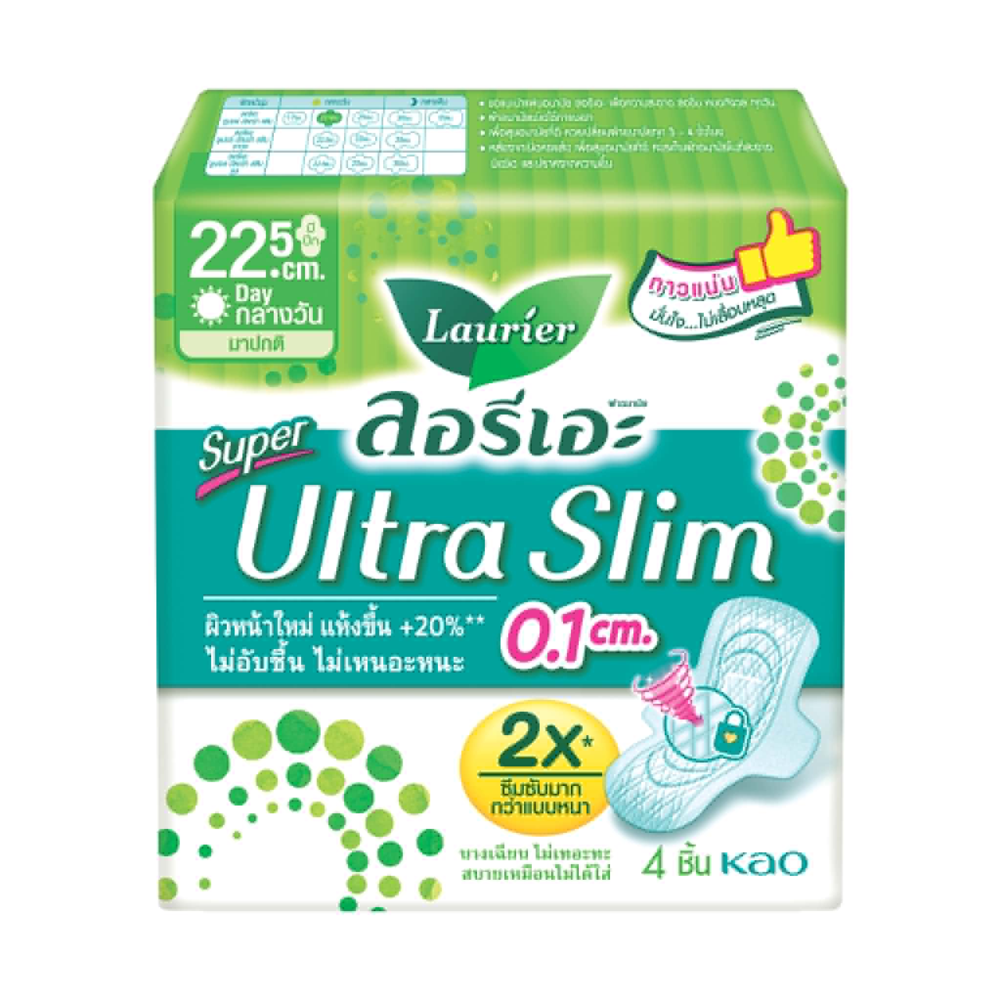 ลอรีเอะ 0.1ซากุระ 22.5ซม 4ชิ้น