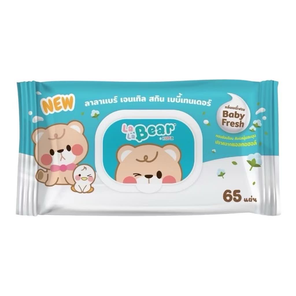ลาลาเเบร์ ทิชชู่เปียก 65เเผ่น