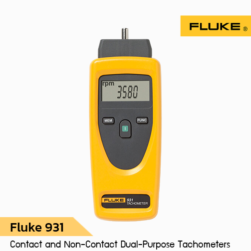 Fluke 931 Contact and Non-Contact Dual-Purpose Tachometers