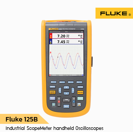 Fluke 120B Series (123B, 124B, 125B) Industrial ScopeMeter handheld Oscilloscopes