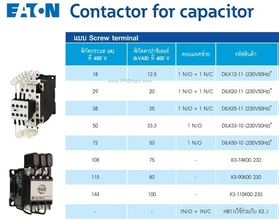 Magnetic Contactor Capacitor Bank Eaton